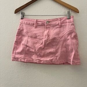 Chic Pink Mini Skirt